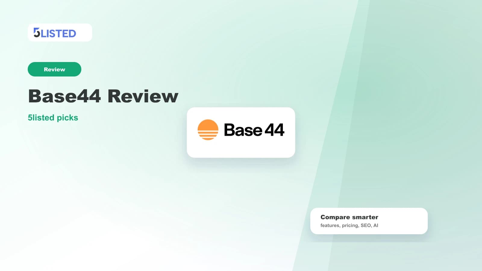 Base44 Review 2026: Prompt-to-Site Builder for AI Workflows - 5listed website builder comparison