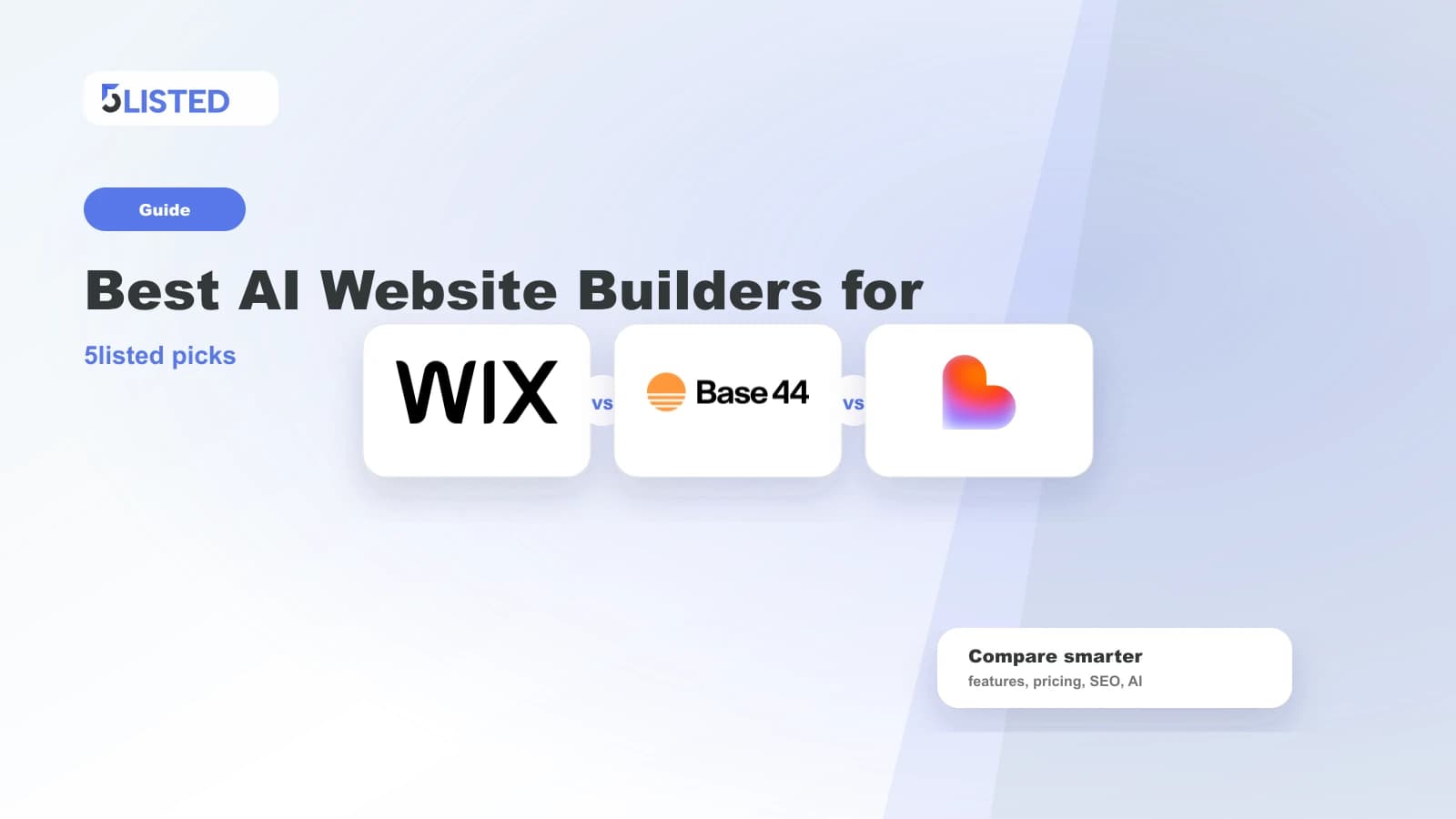 Best AI Website Builders for Small Businesses in 2026 - 5listed website builder comparison