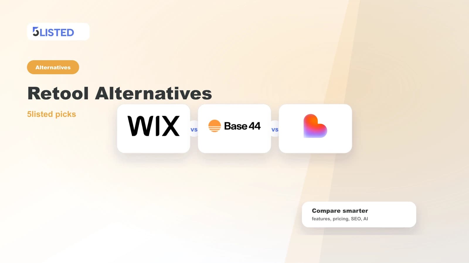 3 Best Retool Alternatives for Non-Technical Founders - 5listed website builder comparison