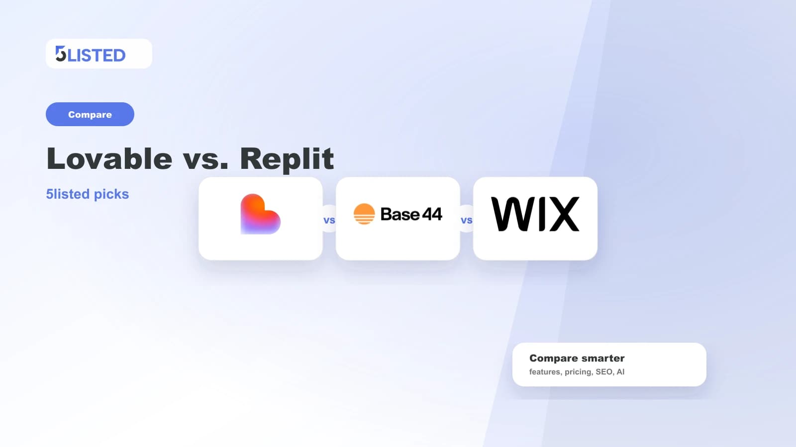 Lovable vs. Replit: Which AI Builder Is Easier for Non-Coders? - 5listed website builder comparison