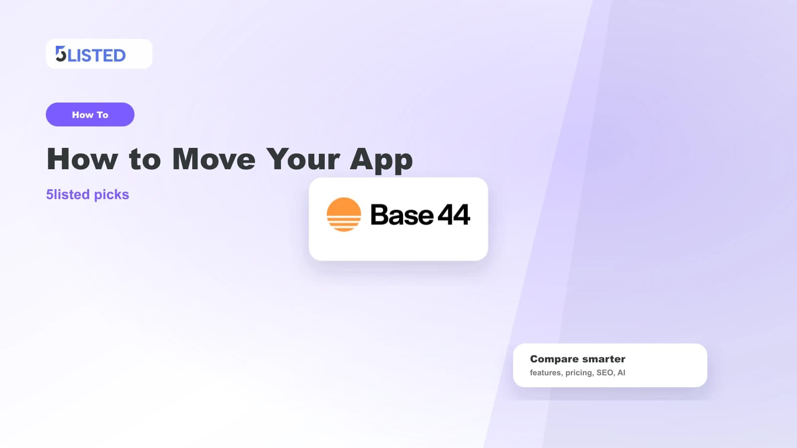 How to Move Your App to Base44 Without Rebuilding It - 5listed website builder comparison