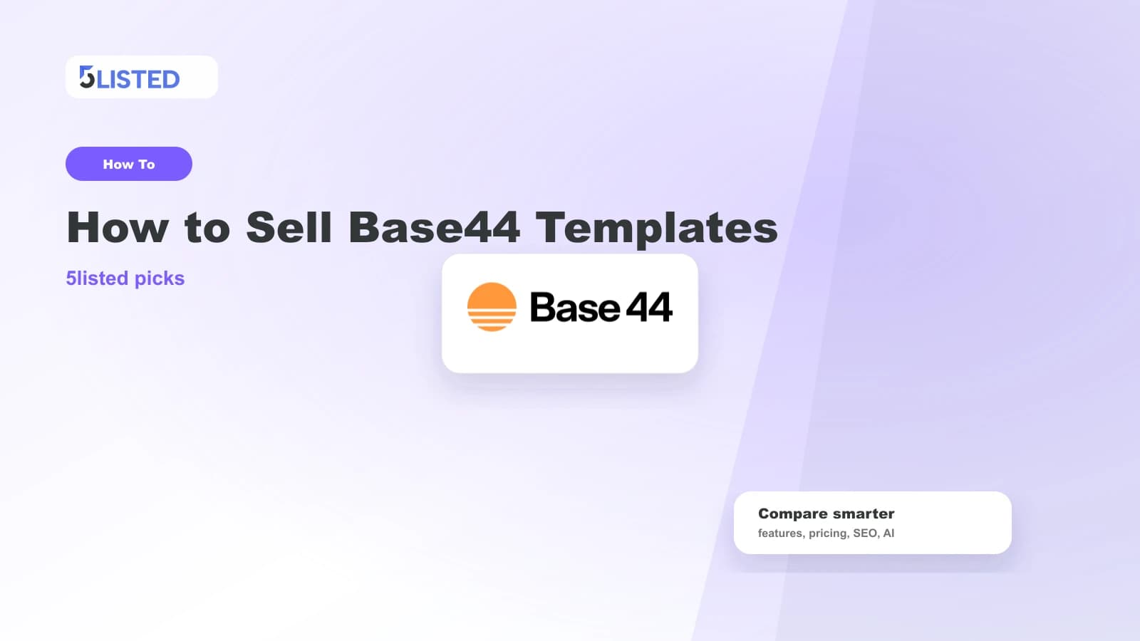 How to Sell Base44 Templates and Make Money Vibe Coding - 5listed website builder comparison