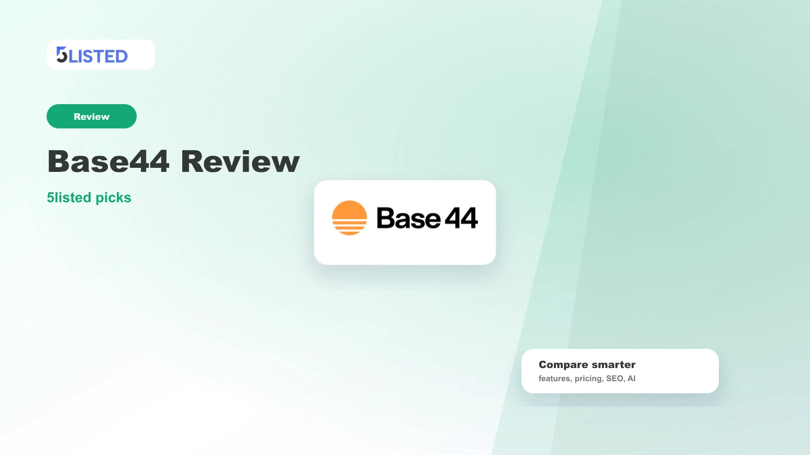 Base44 Review 2026: Prompt-to-Site Builder for AI Workflows - 5listed website builder comparison