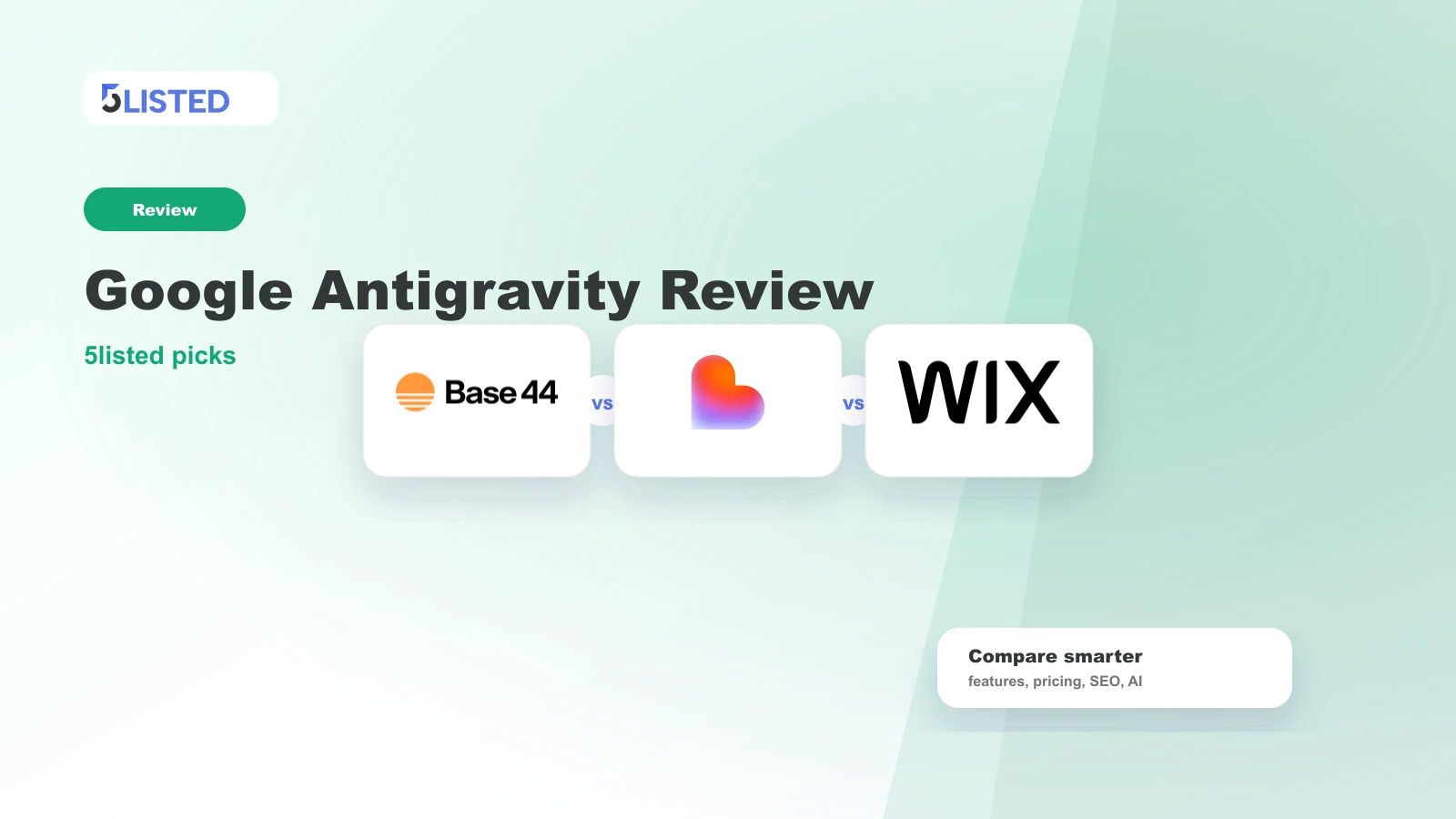 Google Antigravity Review: Should Founders Use an Agentic IDE? - 5listed website builder comparison