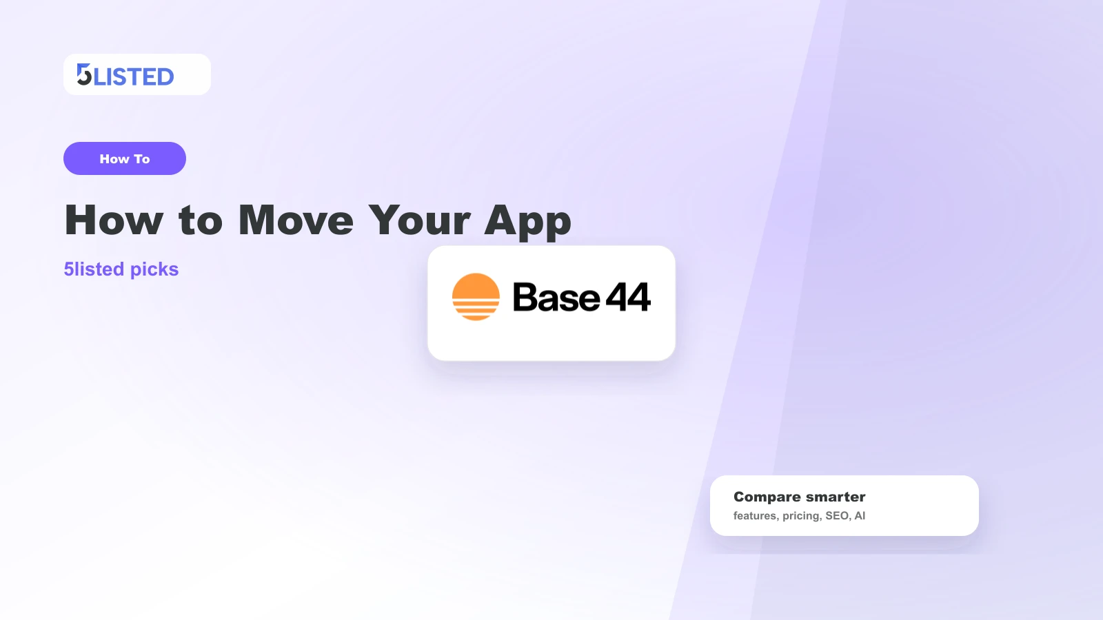 How to Move Your App to Base44 Without Rebuilding It - 5listed website builder comparison